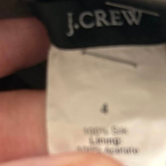 J Crew 100% Silk Taffeta Vintage Y2K Chocolate Brown Party Dress Size 4 - Picture 13 of 14